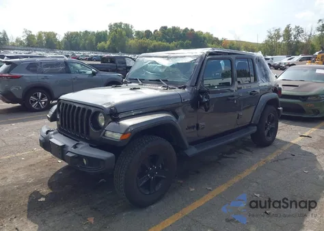 2022 Jeep Wrangler Unlimited Sahara Altitude from USA, damaged, VIN 1C4HJXEG3NW148940